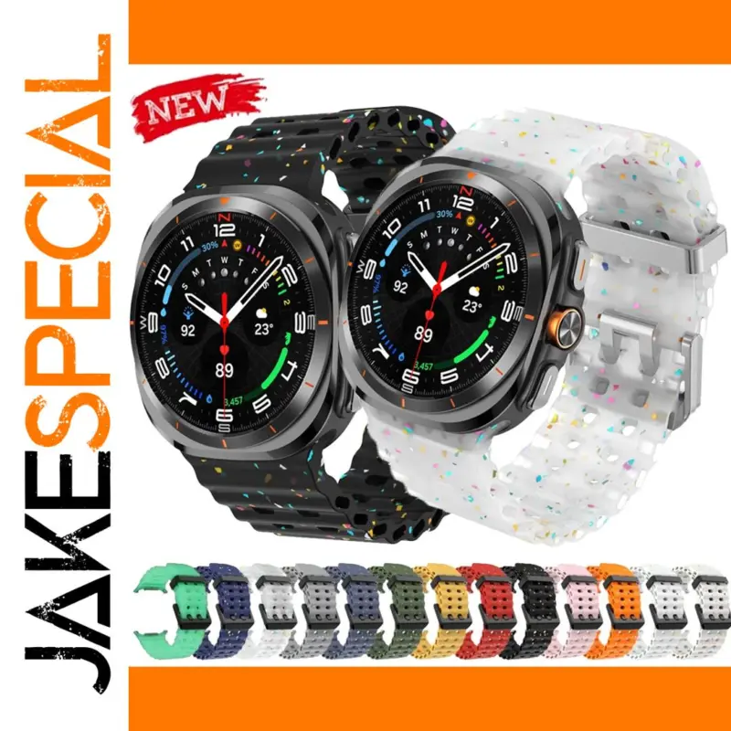 Vibrant Silicone Strap for Galaxy Watch 7 Ultra: Personalize Your Smartwatch with Style 1 dc88cab5527f4996b15d58a7 product image