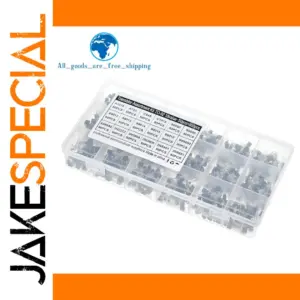 Transparent 900-Piece Electronics Storage Box