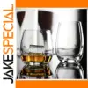 Elegant Egg-Shaped Crystal Whiskey Glasses Set