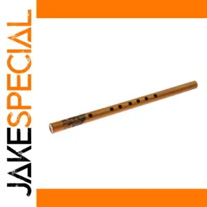 Traditional Bamboo Flute with Carvings