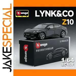 Lynk & Co Z10 Coupe 1:64 Diecast Model—Red/Black