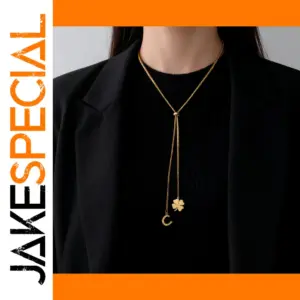 Stainless Steel Lucky Necklace with Charms