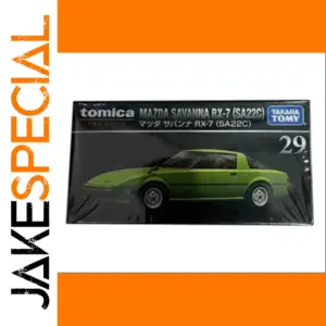 Vibrant Green TOMICA Mazda RX-7 Die-Cast Model
