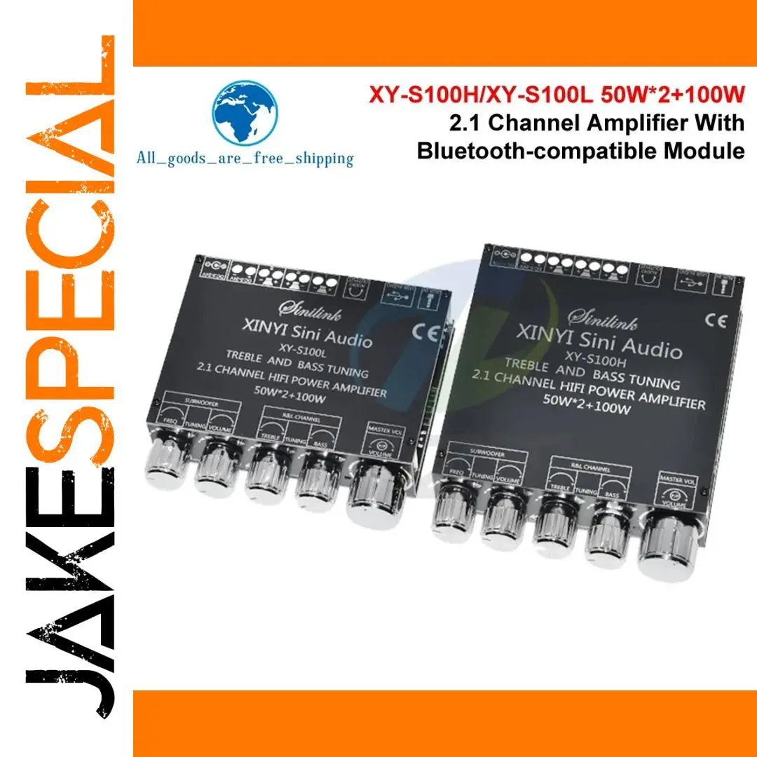 Bluetooth 5.0 Stereo Amplifier Module 50W x 2, 100W Sub 1 Bluetooth 5.0 Stereo Amplifier Module 50W x 2, 100W Sub