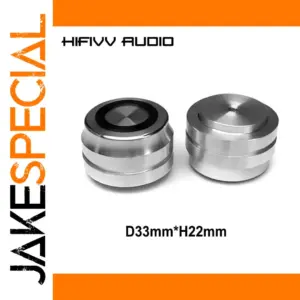 Aluminum Shock-Absorbing Foot Pads for Audio Equipment
