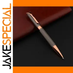 Elegant Gray and Rose Gold Ballpoint Pen