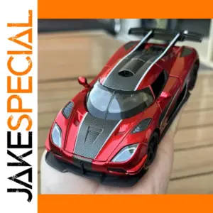 Red 1:32 Scale Diecast Sports Car Model