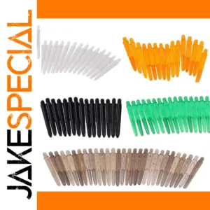 30-Piece Vibrant Plastic Dart Shafts for Precision