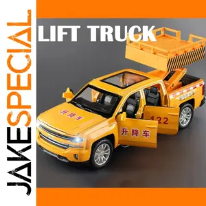 Vibrant Yellow Alloy Construction Miniature Truck