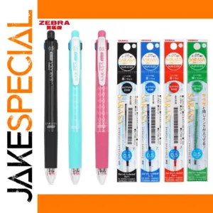 Zebra 5-in-1 Multi-Function Pen with Refill Compatibility