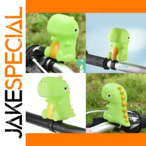 Bright Green Dinosaur Bicycle Horn for Kids