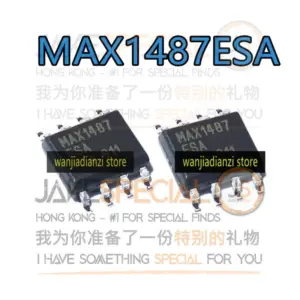 Set of 5 MAX1487 Transceiver Chips in SOP8 Packages