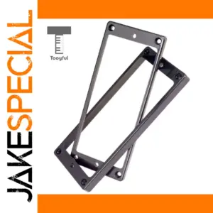 8-String Guitar Pickup Rings Matte Black