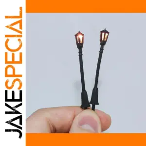Vintage Miniature Street Lamps Set for Dioramas