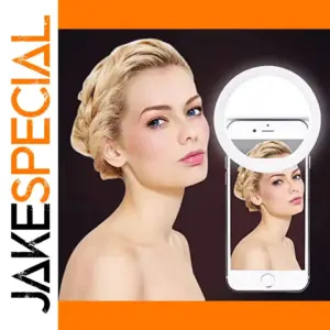 Stylish Adjustable LED Selfie Ring Light for Smartphones