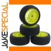 Bright Green RC Off-Road Rim and Tire Set