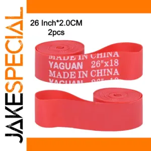 Bright Red Bicycle Rim Liner Tape Set