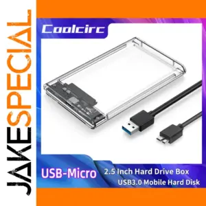 Transparent 2.5-Inch SATA HDD/SSD Enclosure