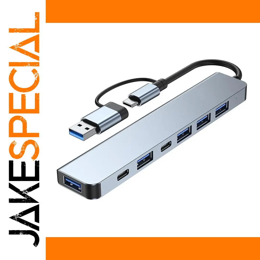 Professional USB-C Hub with 7 Ports and 5Gbps Speed 1 Professional USB-C Hub with 7 Ports and 5Gbps Speed