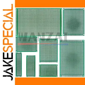 Versatile Double-Sided PCB Protoboard 2x8cm-8x12cm