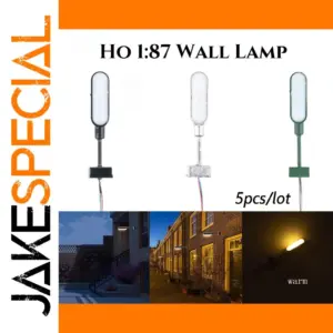 Miniature Wall Lamp Set for 1:87 Models