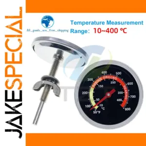 Stainless Steel Pizza Oven Thermometer 60mm