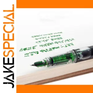 Transparent Green Ink Fountain Pen with 1.0mm Nib