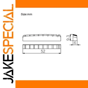 Six-String Bass Guitar Bone Nut Set 52x6x9.3/8mm