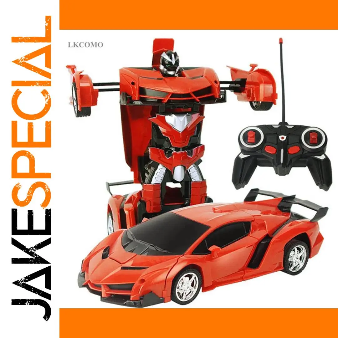 1:18 Scale Orange Transformation RC Car 1 1:18 Scale Orange Transformation RC Car