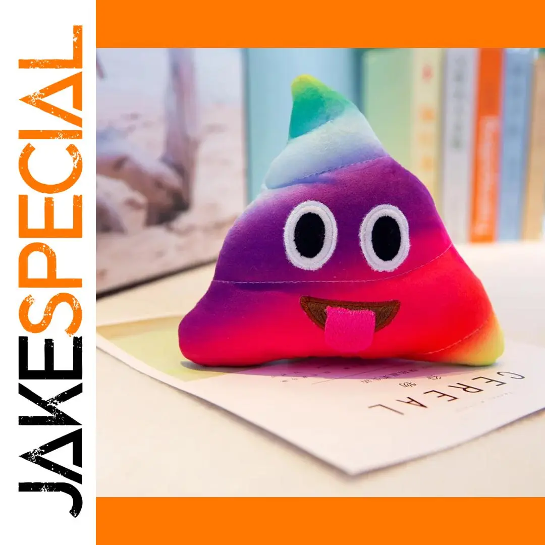 Colorful Cartoon Poop Plush Toy, 20cm 1 Colorful Cartoon Poop Plush Toy, 20cm