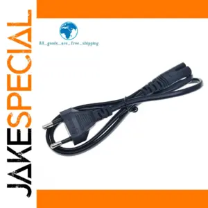 Black 0.5m European-Standard to Figure 8 C7 Power Cable