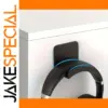 Black Wall-Mounted Headphone Hook