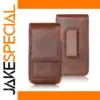 Classic Brown Leather Phone Case for Men