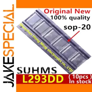 Set of 10 L293D Motor Driver ICs in SOP-20