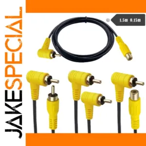 90-Degree RCA Audio Video Cable for Home Theater