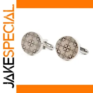 Retro Star Pattern Cufflinks for Men