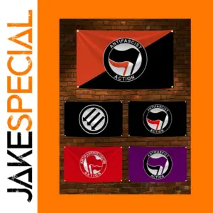 Antifascist Action Flag 90x150 cm Polyester