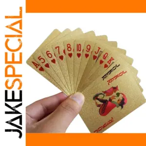 Luxurious 24K Gold Waterproof Playing Cards Set