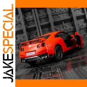 Vibrant Red Nissan GTR 1:36 Diecast Model