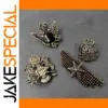 Vintage Regal Eagle Badge Pin in Four Sizes