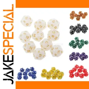 Astrological RPG Dice Set with Vibrant Colors