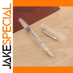 2024 Transparent White Fountain Pen with Gold Nib