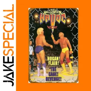 Vintage WCW Halloween Havoc 1994 Metal Sign