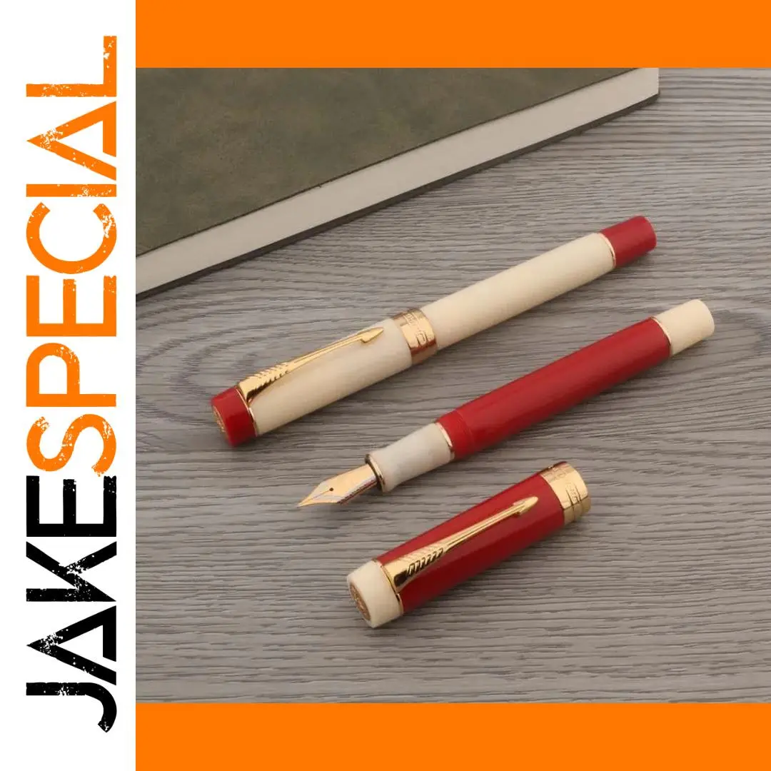 Luxury Acrylic Fountain Pen with Gold Accents 1 Luxury Acrylic Fountain Pen with Gold Accents