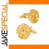 Vintage Gold Filigree Cufflinks for Men