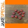 Red Polypropylene Capacitor Set, 10 pcs, 100V 100nF