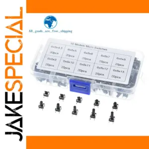 Micro Tactile Switch Set 6x6mm for Electronics