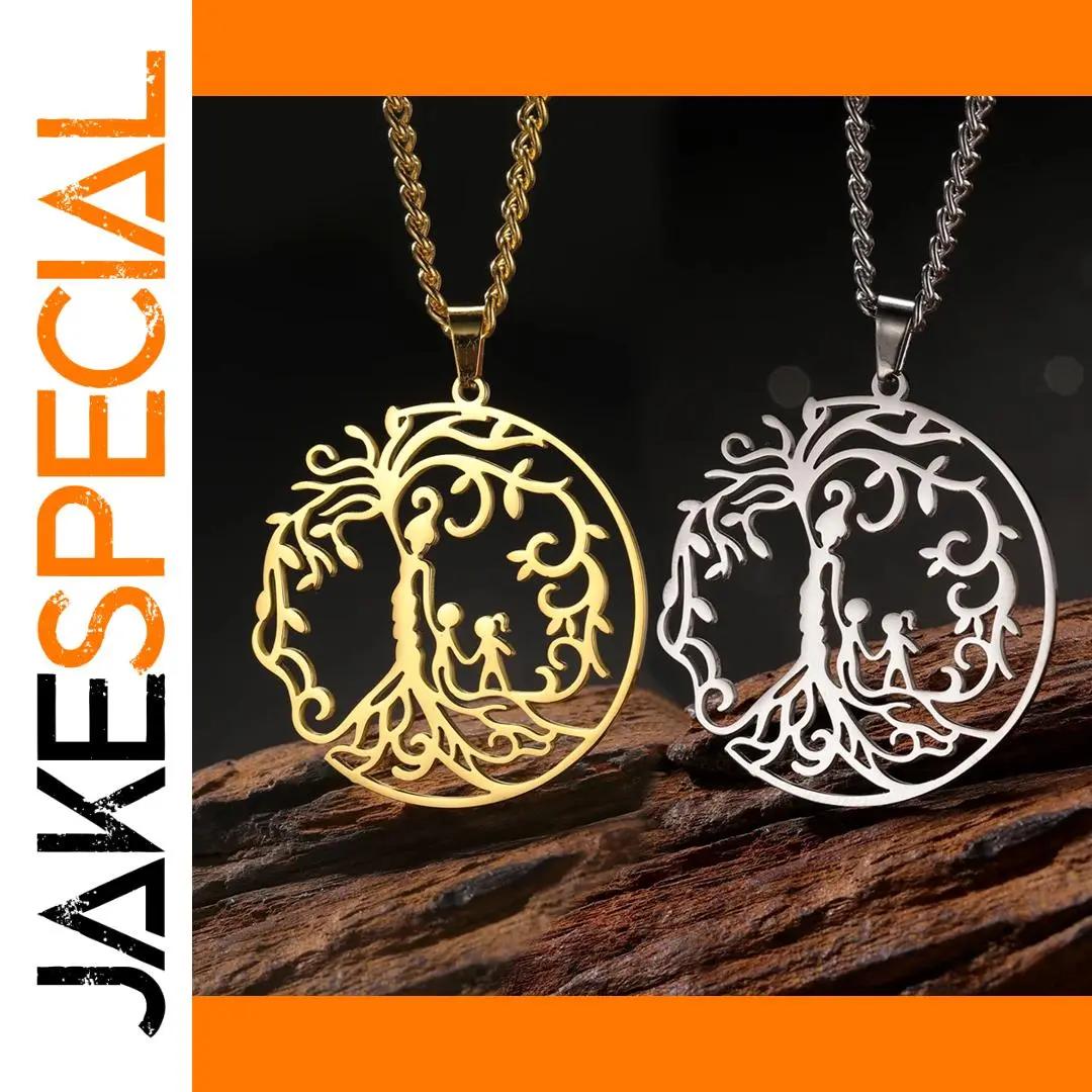 Stainless Steel Tree of Life Necklace 1 Stainless Steel Tree of Life Necklace