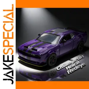 Purple Dodge Challenger Hellcat Redeye Miniature Model