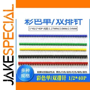 Vibrant Multi-Color Electronic Component Pins